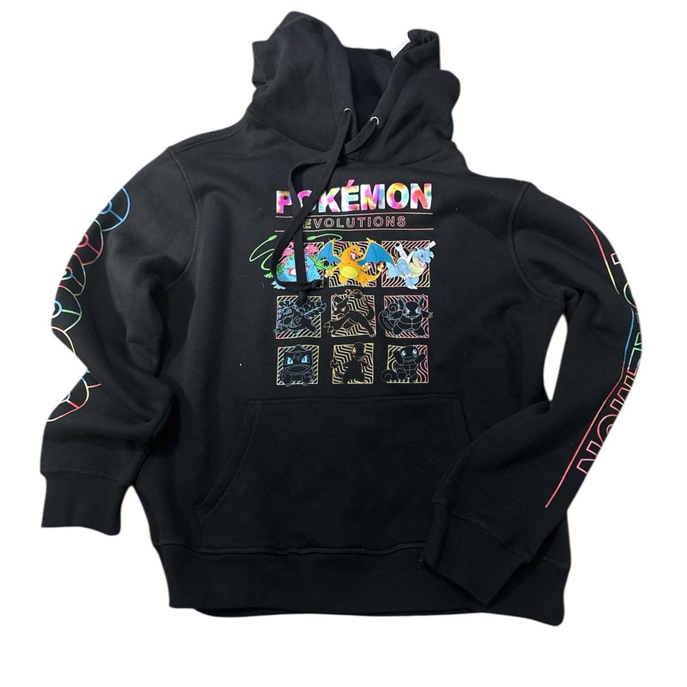 Pokemon Black Hoodie with Colorful Graphics